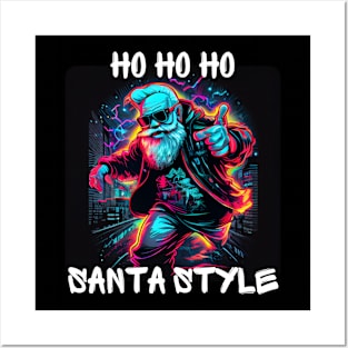 Graffiti Style - Ho Ho Ho Santa Style 1 Posters and Art